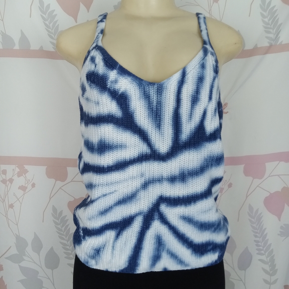 Fred Meyer Sweater spaghetti top Size L tie dye - Picture 1 of 8